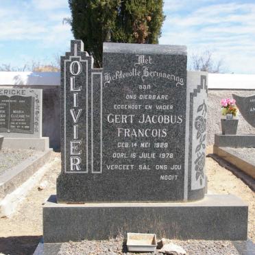 OLIVIER Gert Jacobus Francois 1929-1978