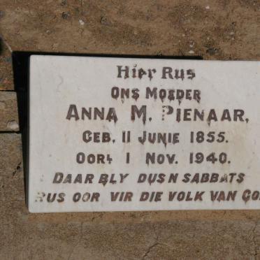 PIENAAR Anna M. 1855-1940