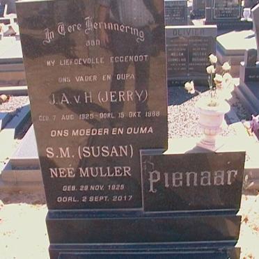 PIENAAR J.A. v. H. 1925-1988 &amp; S.M. MULLER 1925-2017