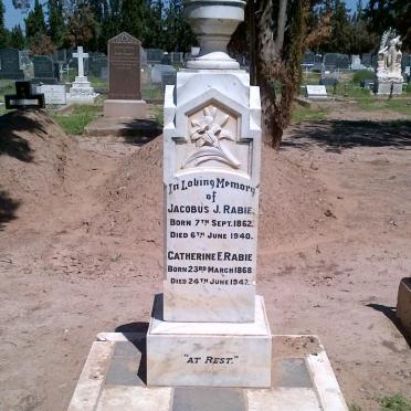 RABIE Jacobus J. 1862-1940 :: RABIE Catherine E. 1868-1947