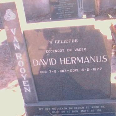 ROOYEN David Hermanus, van 1917-1977