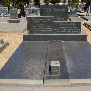 RENSBURG Frederick Johannes, Janse van 1903-1969 &amp; Jacoba Sophia WEIDEMAN 1912-1981