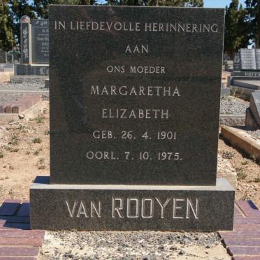 ROOYEN Margaretha Elizabeth, van 1901-1975