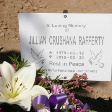 RAFFERTY Jillian Crushana 1978-2016