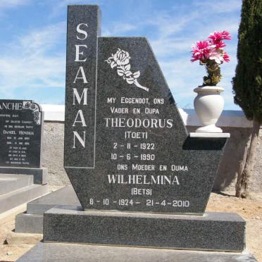 SEAMAN Theodorus 1922-1990 &amp; Wilhelmina 1924-2010