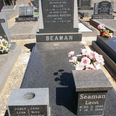 SEAMAN Willem 1910-1981 &amp; Johanna Martina GOUWS 1920-1988 :: SEAMAN Leon 1945-1998