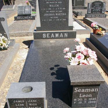 SEAMAN Willem 1910-1981 &amp; Johanna Martina GOUWS 1920-1988 :: SEAMAN Leon 1945-1998