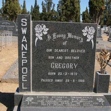 SWANEPOEL Edwin Kennith 1950-2004 :: SWANEPOEL Gregory 1970-1988