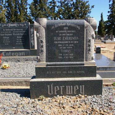 VERWEY Tobias 1868-1959 &amp; Elsie Emerentia WOLMARANS 1873-1949