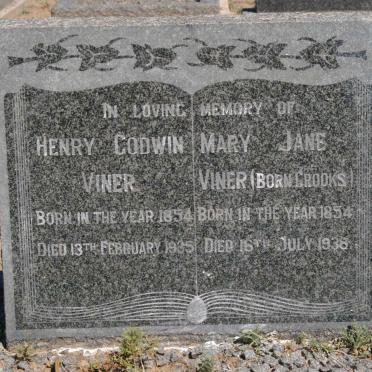VINER Henry Godwin 1854-1935 &amp; Mary Jane CROOKS 1854-1938