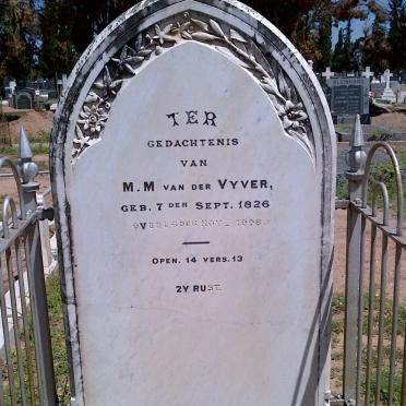 VYVER M.M., van der 1826-1908