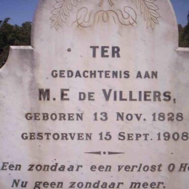 VILLIERS Jan Stephanis Herrmias, de 1824-1874 &amp; M.E. SLABBERT 1828-1908