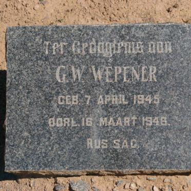 WEPENER G.W. 1945-1946