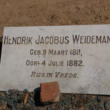 WEIDEMAN Hendrik Jacobus 1811-1882