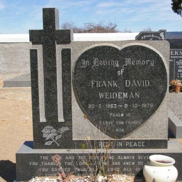 WEIDEMAN Frank David 1963-1979