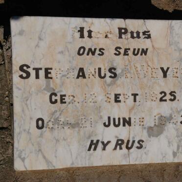 WEYERS Stephanus I. 1925-1943