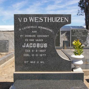 WESTHUIZEN Jacobus, v.d. 1927-1977