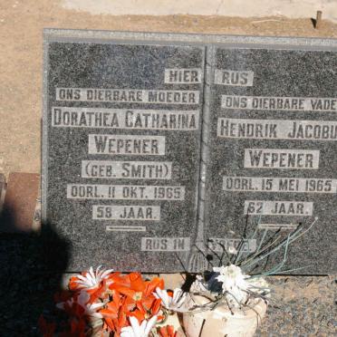 WEPENER Hendrik Jacobus -1965 &amp; Dorathea Catharina SMITH -1965