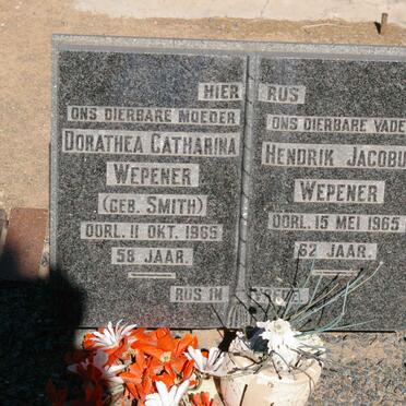 WEPENER Hendrik Jacobus -1965 &amp; Dorathea Catharina SMITH -1965