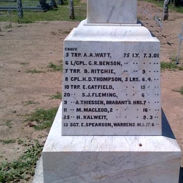 8. Anglo Boer War memorial