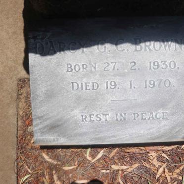 BROWNLOW D'arcy G.C. 1930-1970