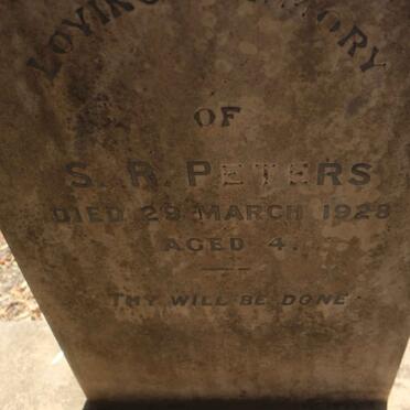 PETERS S.R. -1928