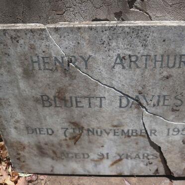 DAVIES Henry Arthur Bluett -1950