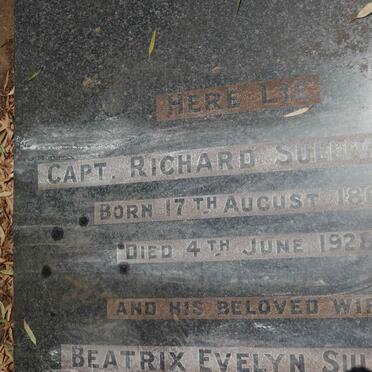 SULLIVAN Richard 1866-1928 &amp; Beatrix Evelyn 1868-1936