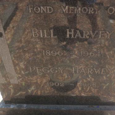 HARVEY Bill 1896-1964 &amp; Peggy 1902-1968