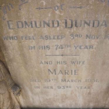 DUNDAS Edmund -1925 &amp; Marie -1951