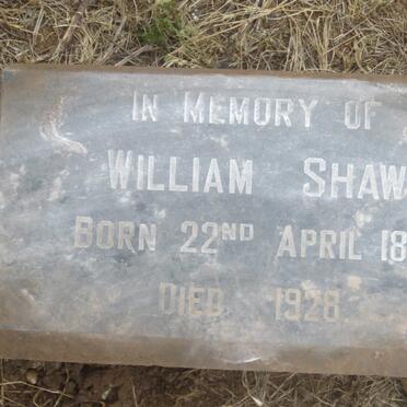 SHAW William 1856-1928