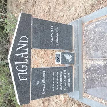 FIGLAND Elizabeth nee THOMAS 1932-1971