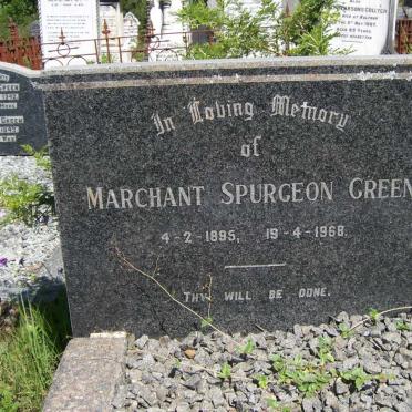 GREEN Marchant Spurgeon 1895-1968