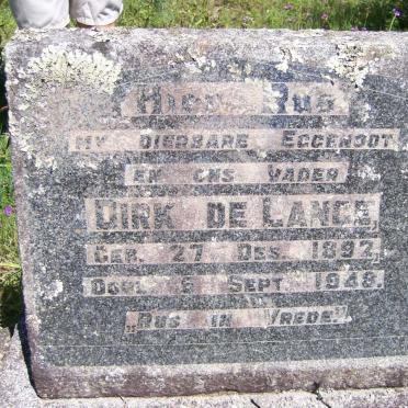 LANGE Dirk, de 1892-1948