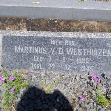 WESTHUIZEN Martinus, van der 1890-1945