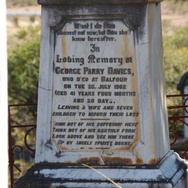 DAVIES George Parry -1902