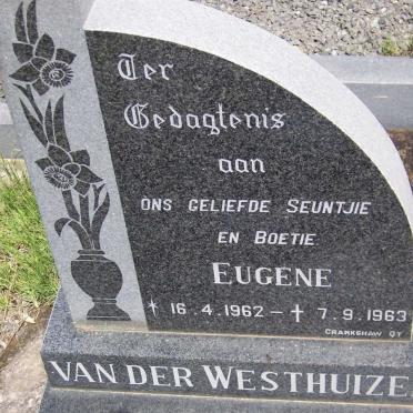 WESTHUIZEN Eugene, van der 1962-1963