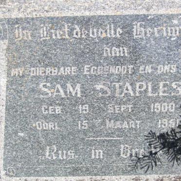 STAPLES Sam 1900-1951