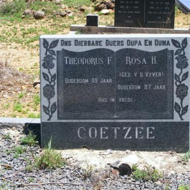 COETZEE Theodorus F. &amp; Rosa H. V.D. VYVER