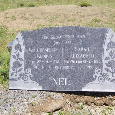 NEL Jan Cornelius Jacobus 1878-1963 &amp; Sarah Elizabeth VICTOR 1880-1959