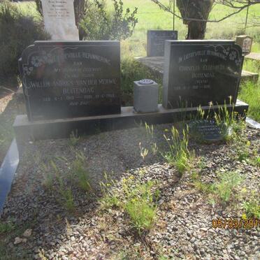 BUITENDAG Willem Andries Van Der Merwe 1913-1969 &amp; Cornelia Elizabeth YEATS 1912-2005