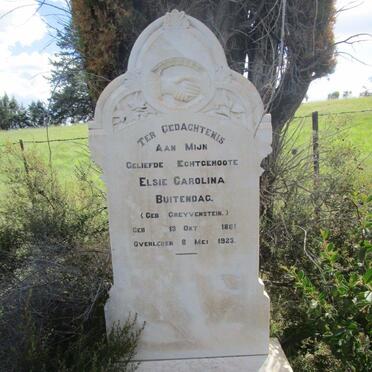 BUITENDAG Elsie Carolina nee GREYVENSTEIN 1861-1923