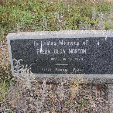 NORTON Frieda Olga 1891-1970