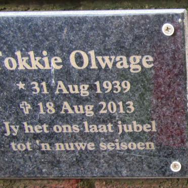 OLWAGE Tokkie 1939-2013