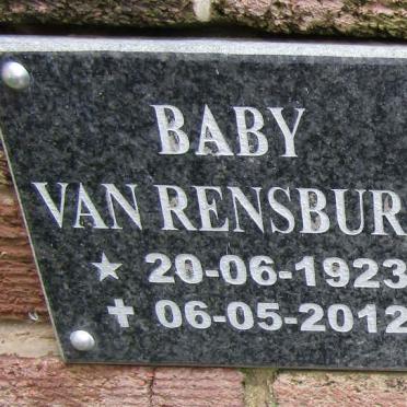 RENSBURG Baby, van 1923-2012