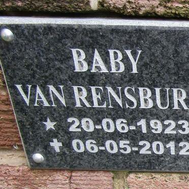 RENSBURG Baby, van 1923-2012