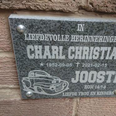 JOOSTE Charl Christian 1952-2021