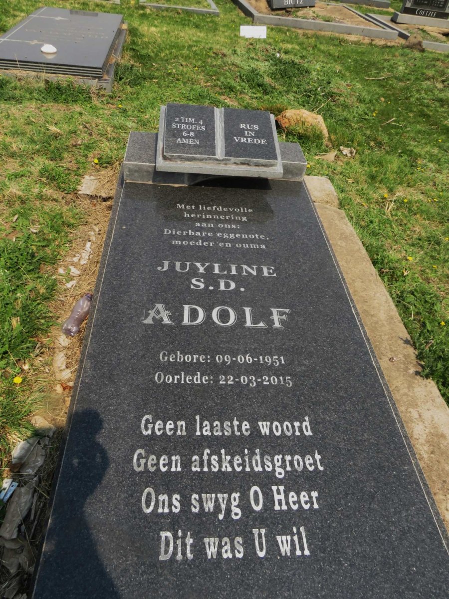 ADOLF Juyline S.D. 1951-2015