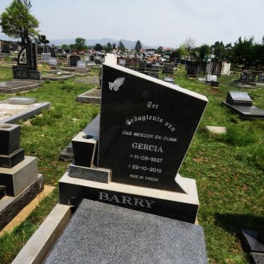 BARRY Gercia 1927-2015