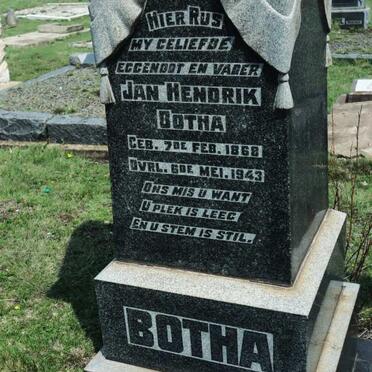 BOTHA Jan Hendrik 1868-1943